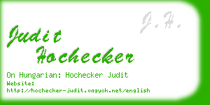judit hochecker business card
